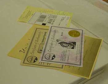 Certificates of Authenticity